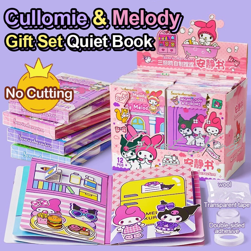 Đồ Chơi Giấy Thủ Công Kuromi Doudouben Melody Hoạt Hình Dễ Thương Cho Bé Gái.