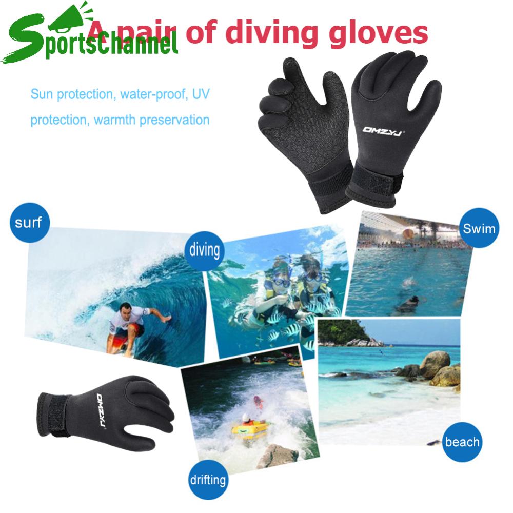 5Mm năm ngón Găng tay lặn Nước Không Thấm Nước Găng Tay chống trượt Wetsuit Găng Tay Nhiệt Cho Lặn Lặn Lướt Sóng