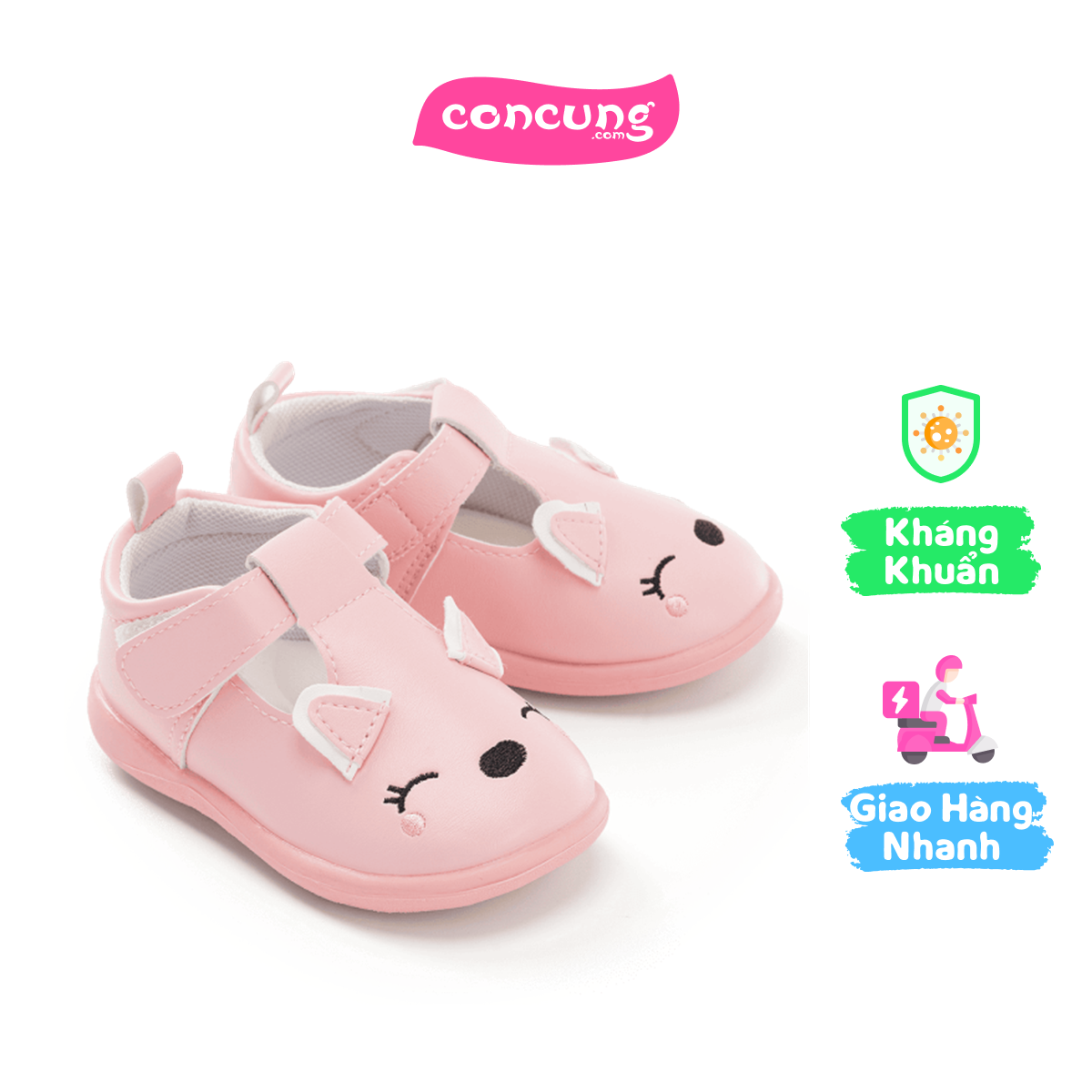 Giày bé gái Animo A2507_JK006 (21,Hồng)