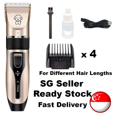Wireless Pet Dog Hair Trimmer Shaver Clipper Rechargeable With Multiple Blades For Grooming
