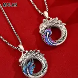 Vòng cổ Rồng và Phượng mới cho nam và nữ mùa phong cách dân tộc cổ điển