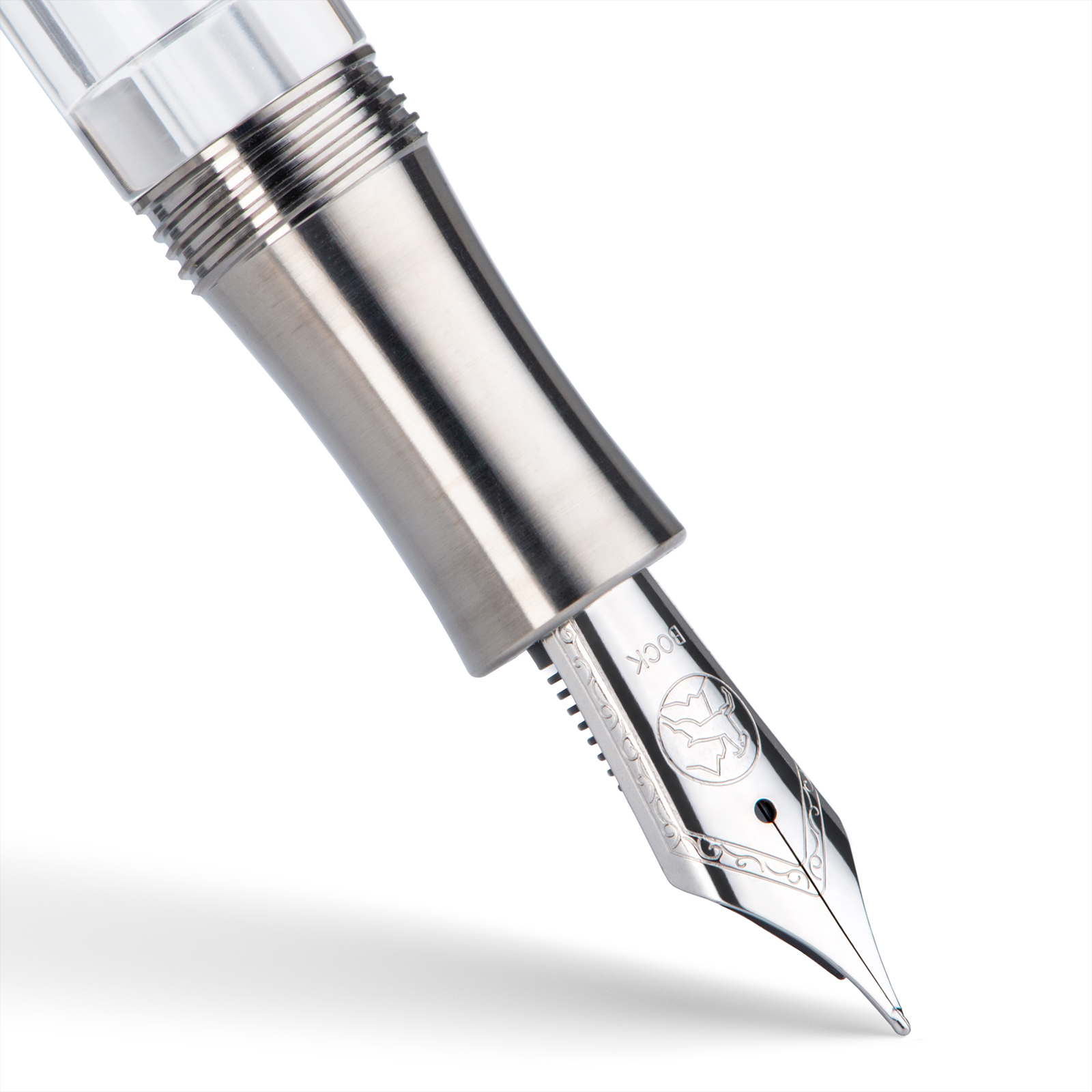 Asvine P36 Titanium Alloy Piston Inked BOCK Tip Pen Adult High-end Business Signature Pen