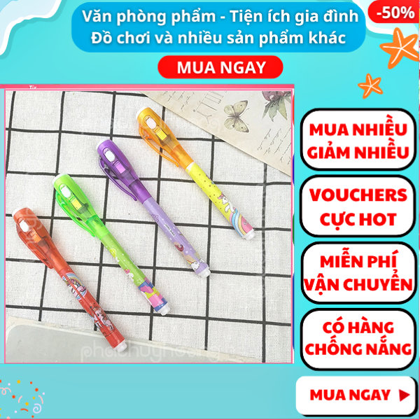 Bút tàng hình giá rẻ độc đáo soi mực, bút tàng hình thú vị, bút tàng hình cho trẻ, bút tàng hình an toàn giá rẻ, Gift Love