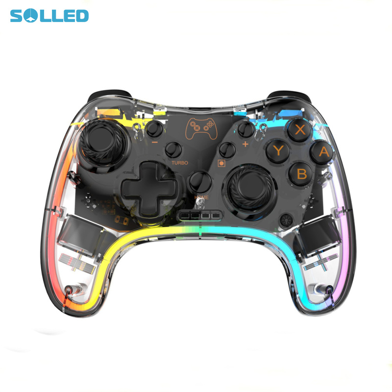 Wireless Transparent RGB Video Gamepads Game Controller Joystick STK-7039RG Compatible For Switch Pro Windows 7/8/10 And PC Steam ราคา 348 บาท*ส่งฟรี