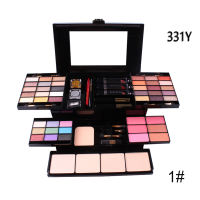 Grupheaso Miss Rose Multifunctional Makeup Set Box 39 Colors Eyeshadow+6 Blusher+3 Lipstick+Eyeliner&Lipliner Pen+2 Glitter+Brush&Mascara