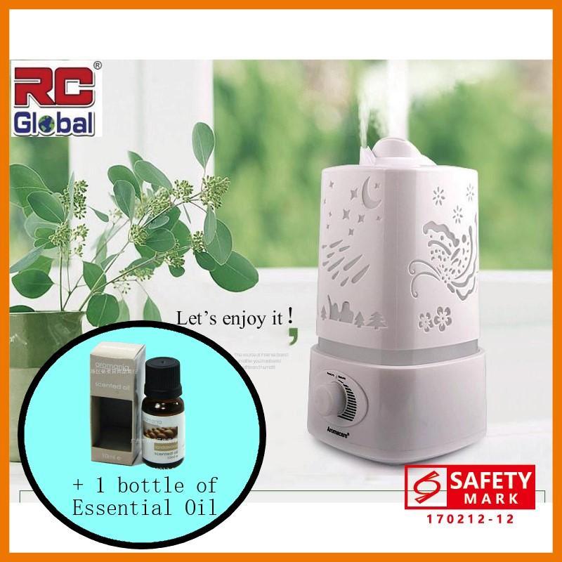RC-Global  Deluxe Humidifier Air Fresher 5 in 1 Ultrasonic humidifier Aroma oil Diffuser Air Purifier （ 五彩熏香加湿机） Singapore