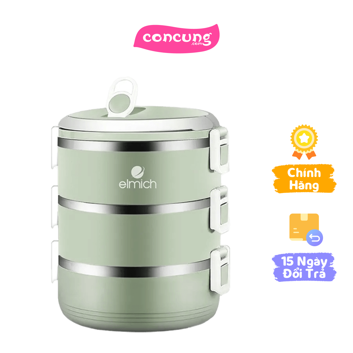 QT_Bộ hộp cơm ba tầng Elmich ELM-0836