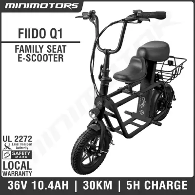 [SG Seller] [In-Stock] ★ Fiido Q1 ★ LTA Approved UL2272 Electic Scooter with 2 seat / Local Warranty / Free Waterproof Register Number Sticker