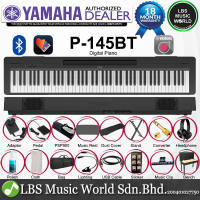 Yamaha P-145BT 88 Key Digital Piano Full Complete Package - Black (P145BT)
