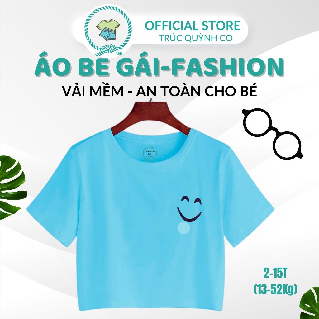 Áo croptop Mặt cười rạng rỡ- Áo croptop giá rẻ, Thời trang nữ Năng động 12kg đến 52kg