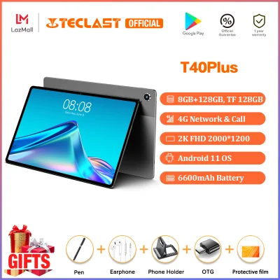 【New Arrival】Teclast T40Plus Tablet Brand New 10.4 inch Android 11 8GB RAM 128GB ROM 2000X1200 2K Screen Dual SIM 4G WIFI