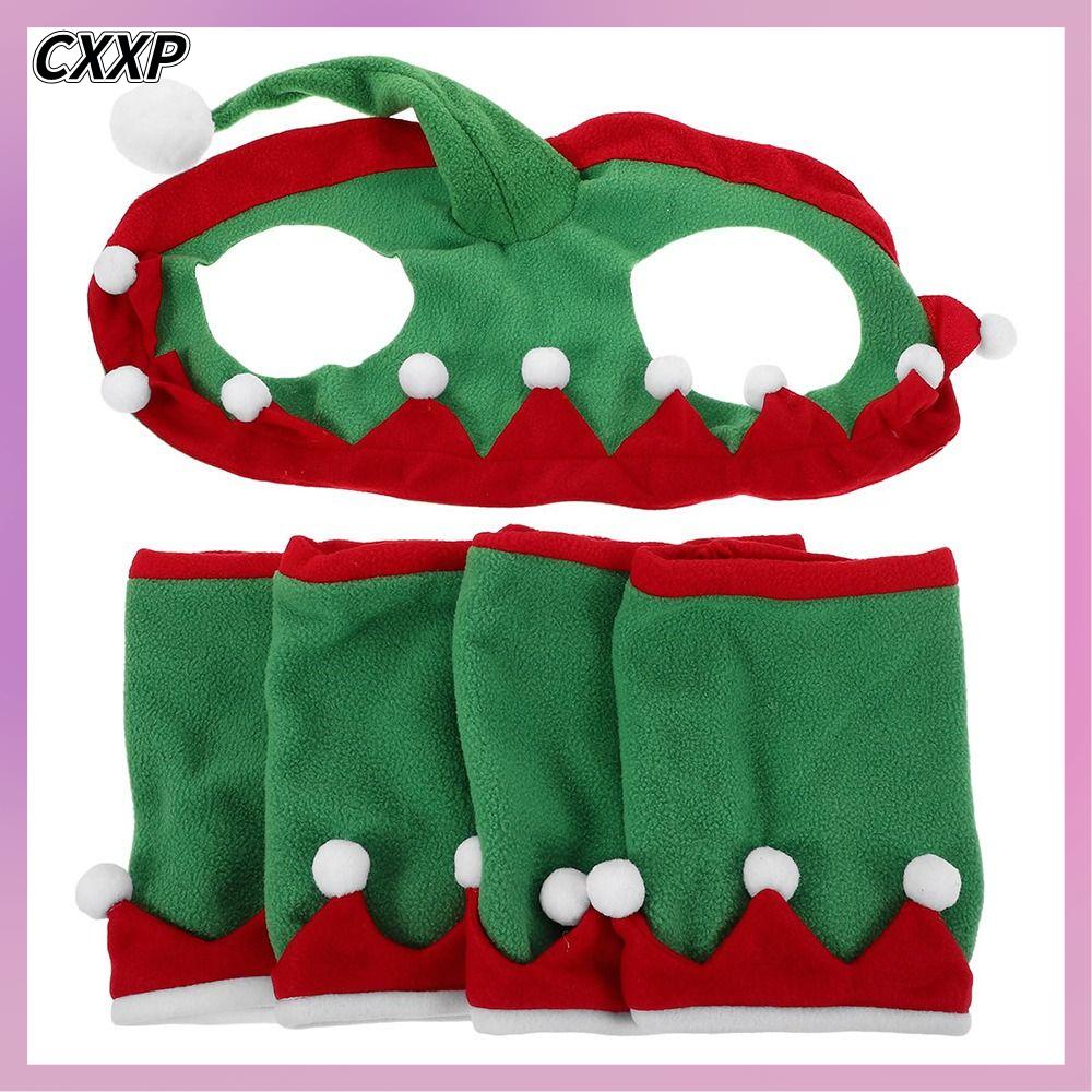 CXXP Phong cách ông già Noel Bộ trang phục ngựa Chủ đề tiệc tùng Thiết kế Giáng sinh Mũ Giáng Sinh hình Ngựa Bền bỉ Thiết bị cưỡi ngựa Mũ ông già Noel hình ngựa Lễ kỷ niệm Giáng sinh