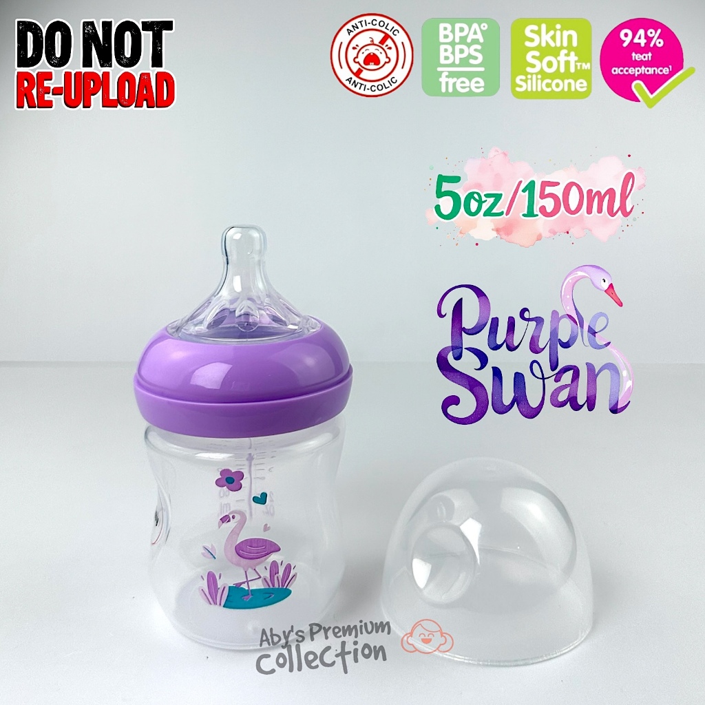 4oz 8oz 11oz Wide Neck Baby Milk Bottle BPA Free Leak Proof Cute Designs Jumbo Kids Feeding Bottle