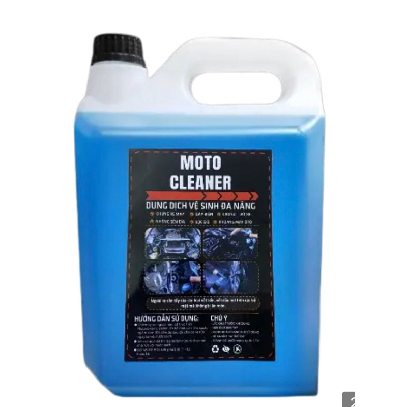 Nước tẩy rửa đa năng siêu sạch moto cleaner chuyên tẩy dầu nhớt can 5lit