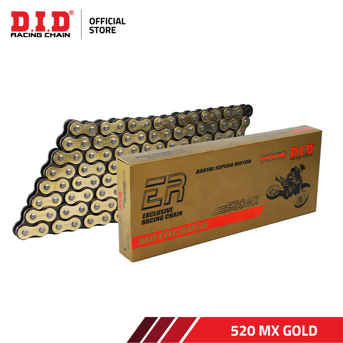 Drive Chain / Rantai Motor DID 520 MX (Gold) Harga 1,774,000 rupiah*Gratis Ongkir