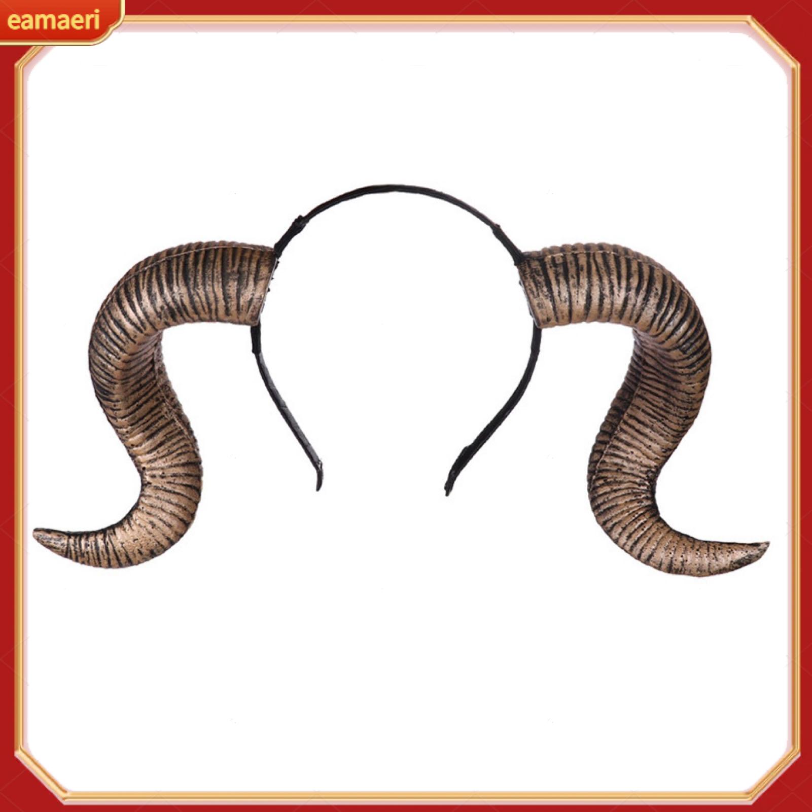 Wide Headband with Horns Horn Strap for Secure Fit Devil Horns Headband for Halloween Party Cosplay Gothic Hair Accessories for Dress Up Events ราคา 174 บาท*ส่งฟรี
