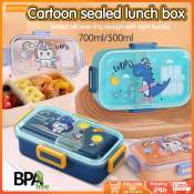 Leak-Proof Cartoon Lunch Box with Spoon for Kids (Brand: ???)