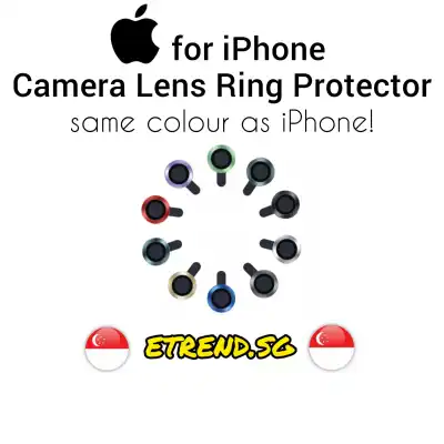 [SG] iPhone Camera Lens Protector For iPhone 13 Pro Max / IPhone 12 Pro Max Mini / 11 Pro Max Metal Ring Camera Lens Protector Tempered Glass