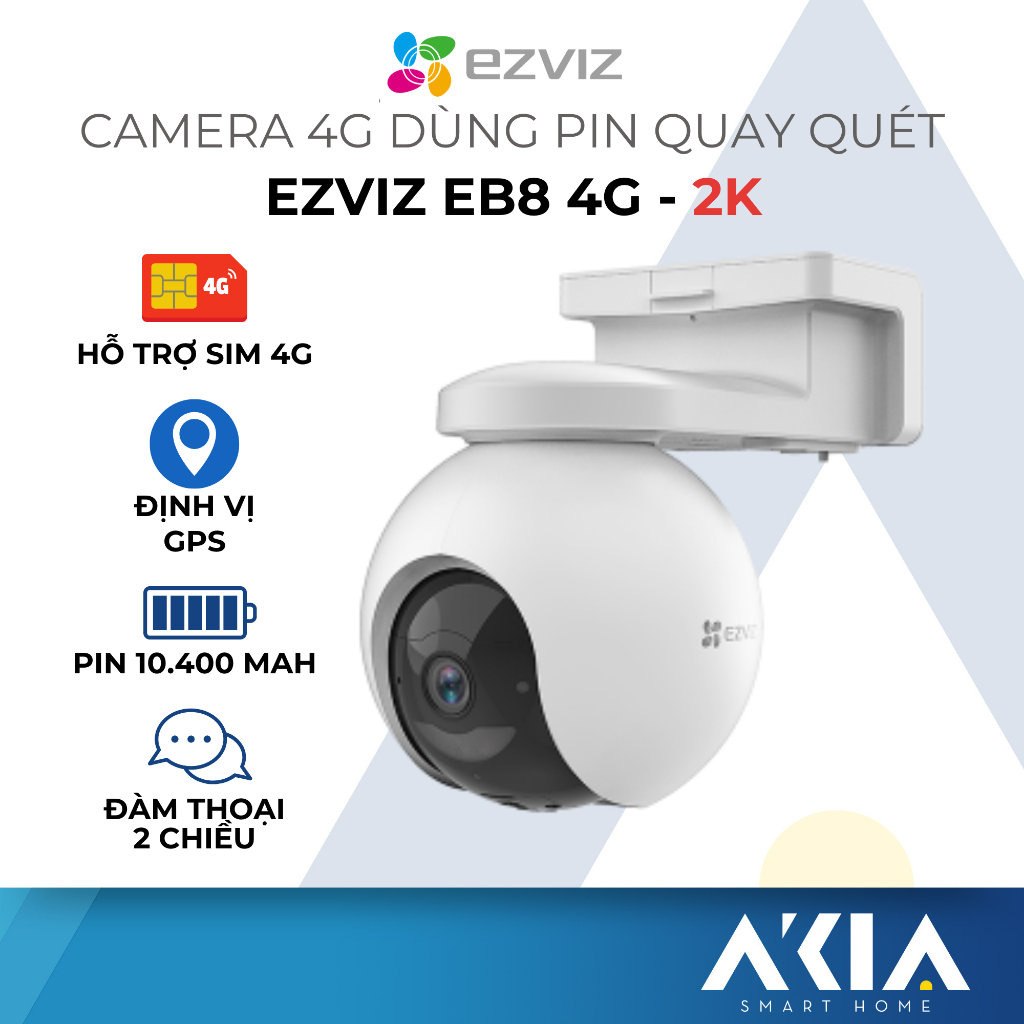 Camera Ezviz Wifi Xoay 360 Định Vị GP Quay Màu Ban Đêm Hỗ Trợ 4g Phát Hiện Chuyển Động Đàm Thoại Hai Chiều Lắp Đặt Dễ Dàng Bảo Hành 1 Năm 1 Đổi 1 Trên Toàn Quốc.