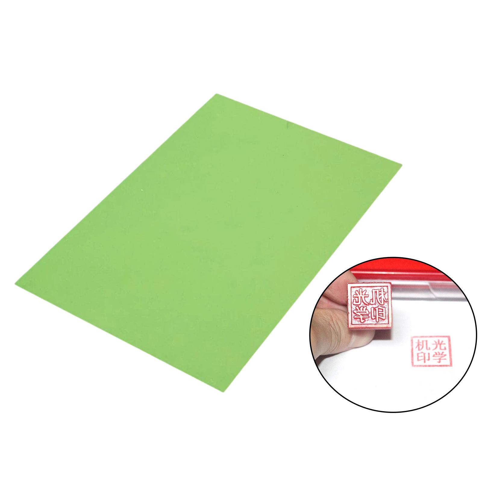 BGKToys Resin Photopolymer Plate Green Rubber Stamp Plate Making Craft Letterpress Polymer Die DIY Crafts 20x30cm For Printing