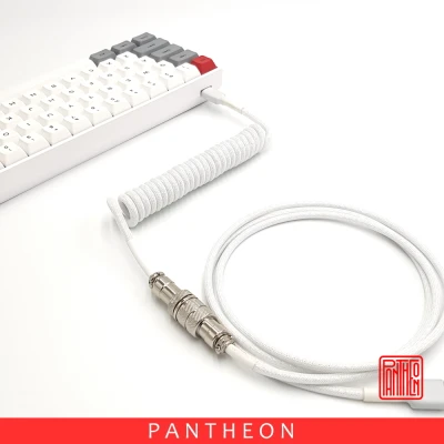 [ PANTHEON ] Custom Coiled Aviator Keyboard Cable