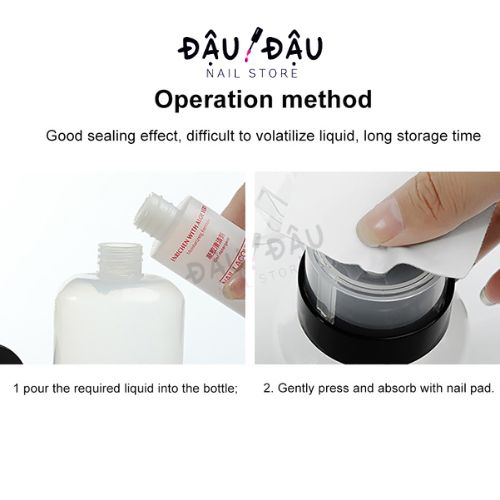 Lọ, bình nhún đựng dung dịch làm móng đầu nhún - Phụ kiện nail chuyên nghiệp giá rẻ