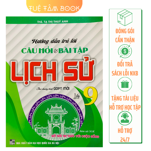 Sách - Hướng dẫn trả lời câu hỏi và bài tập Lịch sử 9 (Kết nối tri thức với cuộc sống)