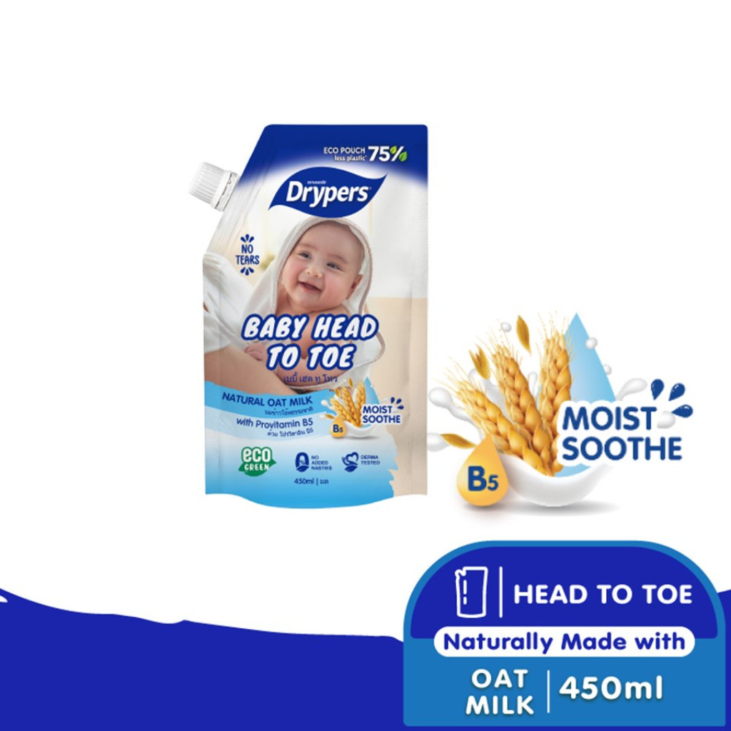 Drypers Head To Toe Refill (450ml) - 5 Variants