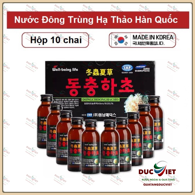 Nước Đông trùng hạ Thảo chai 100ml Well bẹing