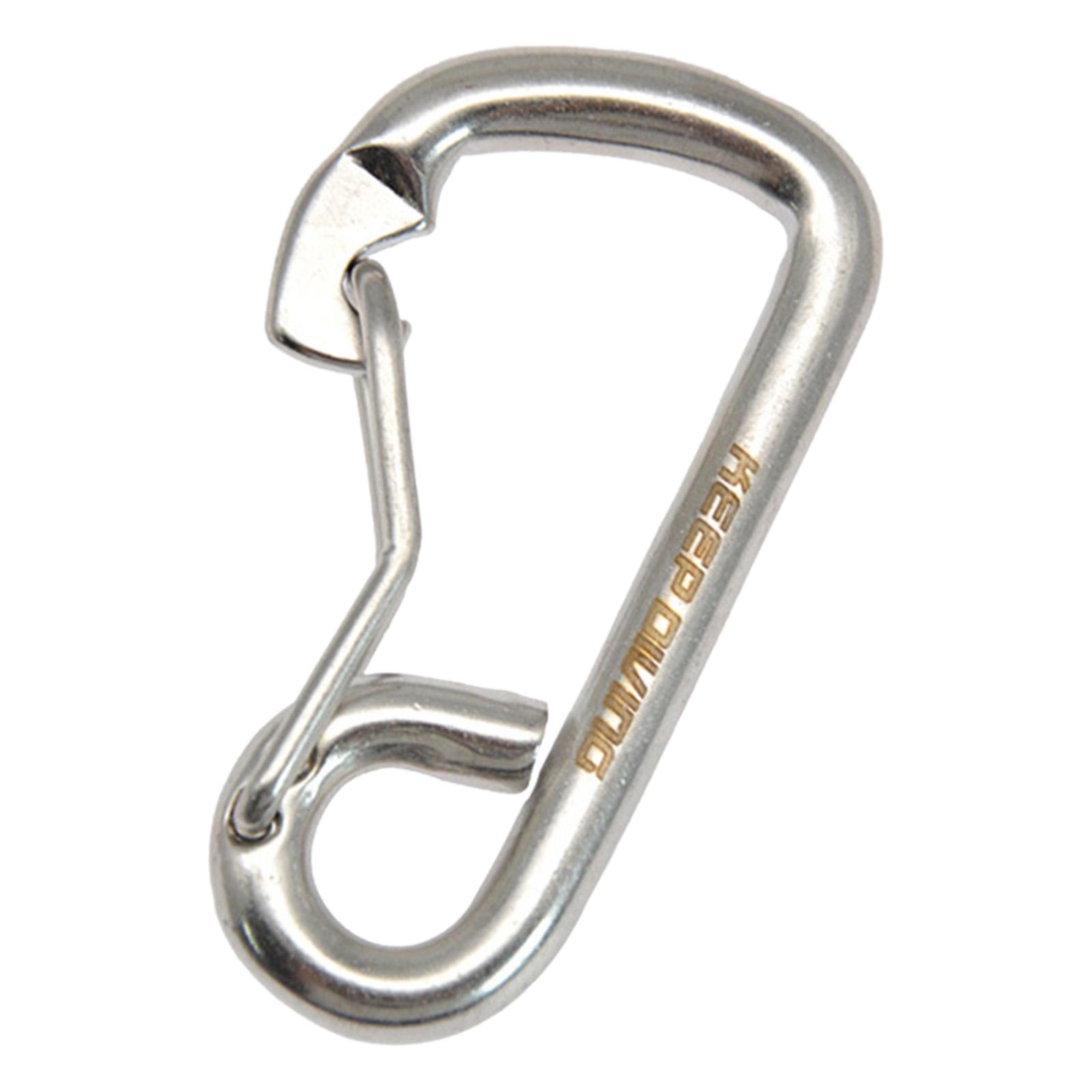 Diving Snap Hooks Scuba Diving Buckle Carabiner Quick Link Spring Hooks Key Snap Clip for Cable Weight Belt Ropes Camping