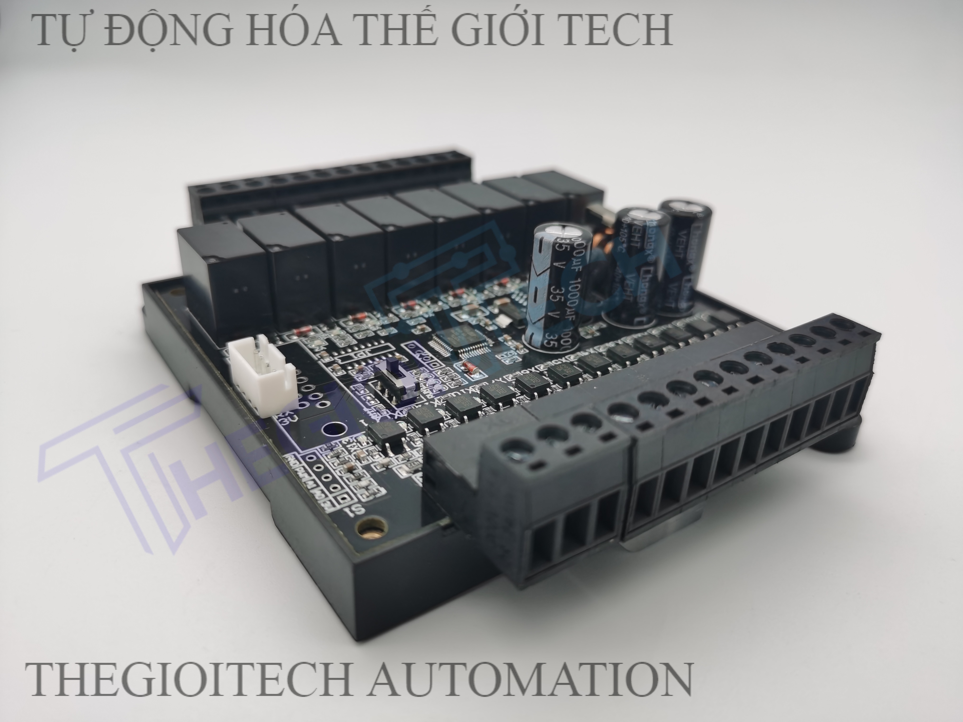 Board Lập Trình PLC HK HK2N FX2N 20MR 12 input 8 output relay 24V TTL RS232, GX Works2 Mitsubishi - 20MR TTL đế