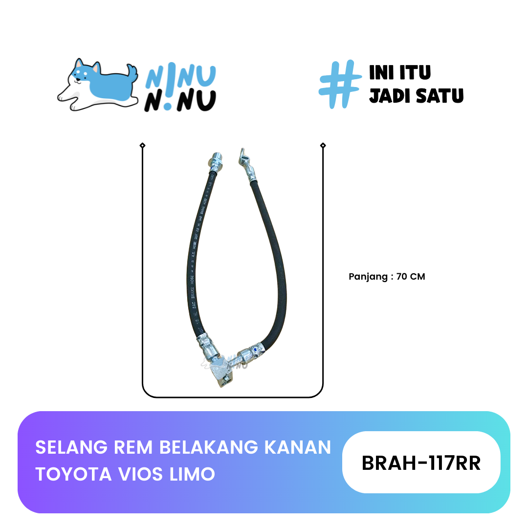 Selang Rem Brake Hose Toyota Vios Limo Giá 55,250 Đồng*Miễn phí vận chuyển
