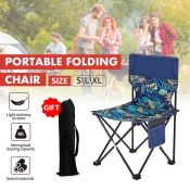 Foldable Portable Camping Chair for Outdoor Use - 