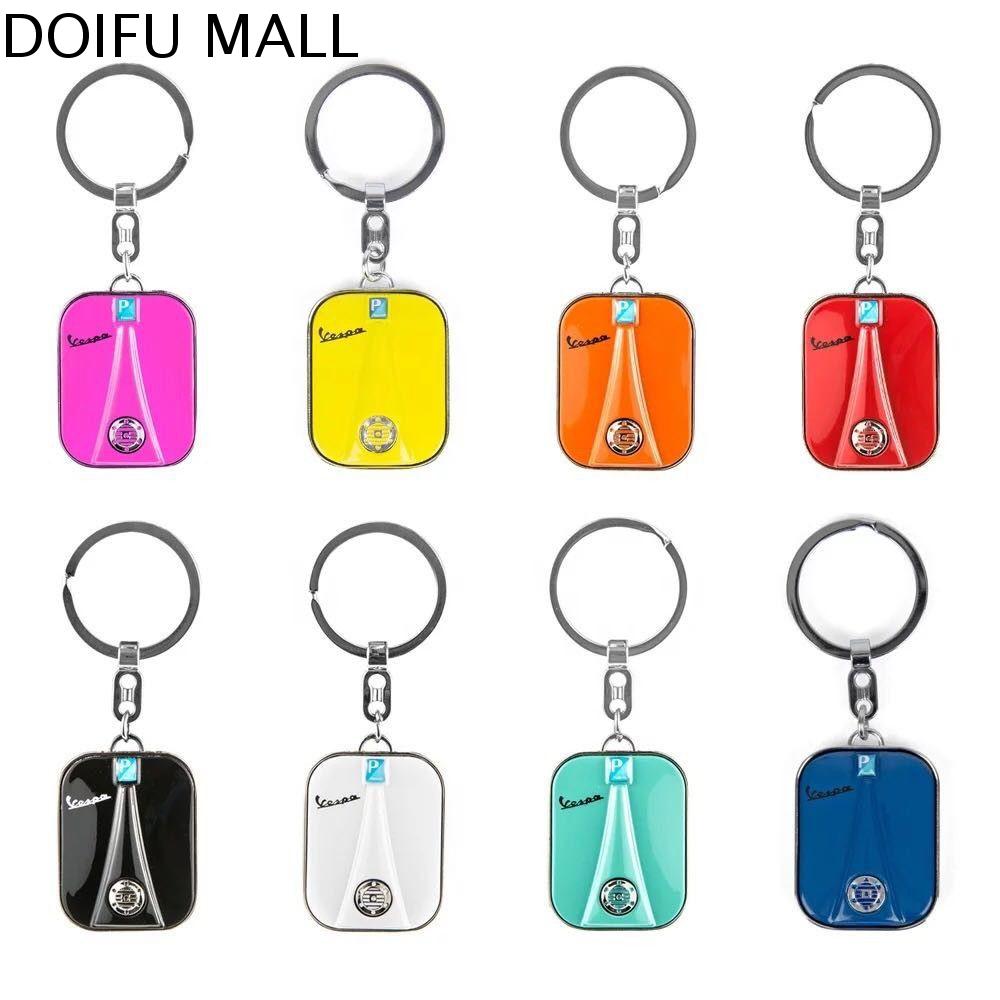 DOIFU Xe máy Phụ Kiện Đối với VESPA SPRINT Móc chìa khóa Chrome Keychain Đối với VESPA GTS Cho Piaggio Vespa Scooter Móc Chìa Khóa VESPA Keychain Xe máy Keyring