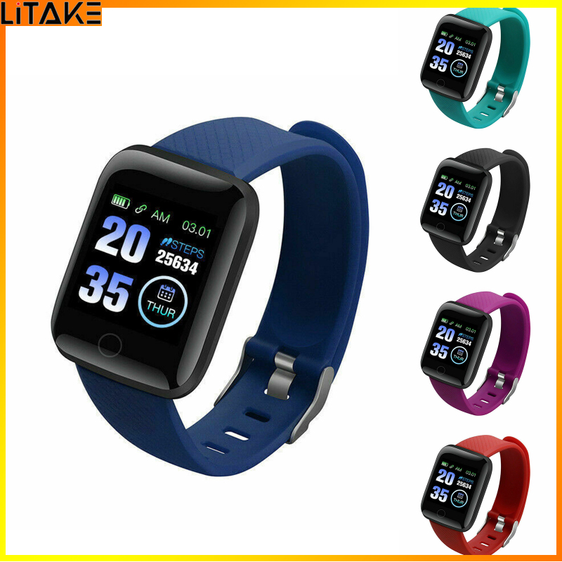 Litake Brightly 116Plus Smart Watch 1.44 Inch Touch Screen Fitness Smart Watch Heart Rate Monitor Sports Watch For Men Women ราคา 93 บาท*ส่งฟรี