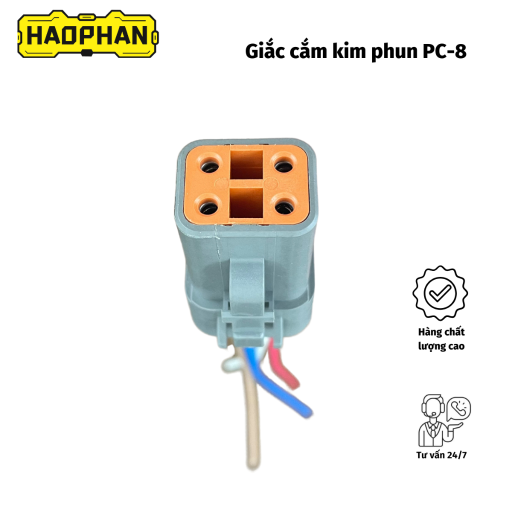 Giắc cắm kim phun máy xúc Komatsu PC-8. Phụ tùng Hảo Phan