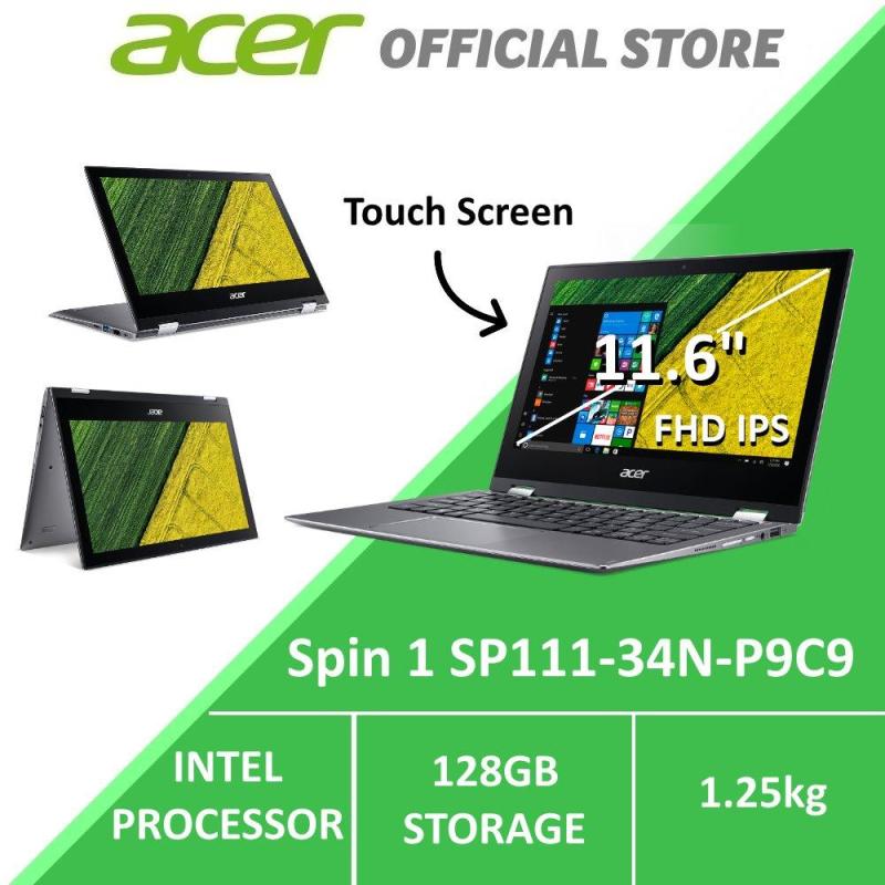 Acer Spin 1 SP111-34N-P9C9 Convertible Laptop with Stylus