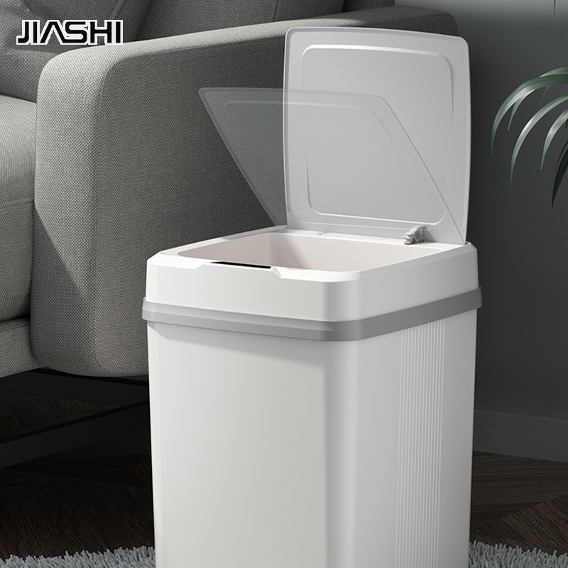 JIASHI Intelligent induction trash can household trash can with lid office living room bedroom dormitory garbage basket ราคา 213 บาท*ส่งฟรี