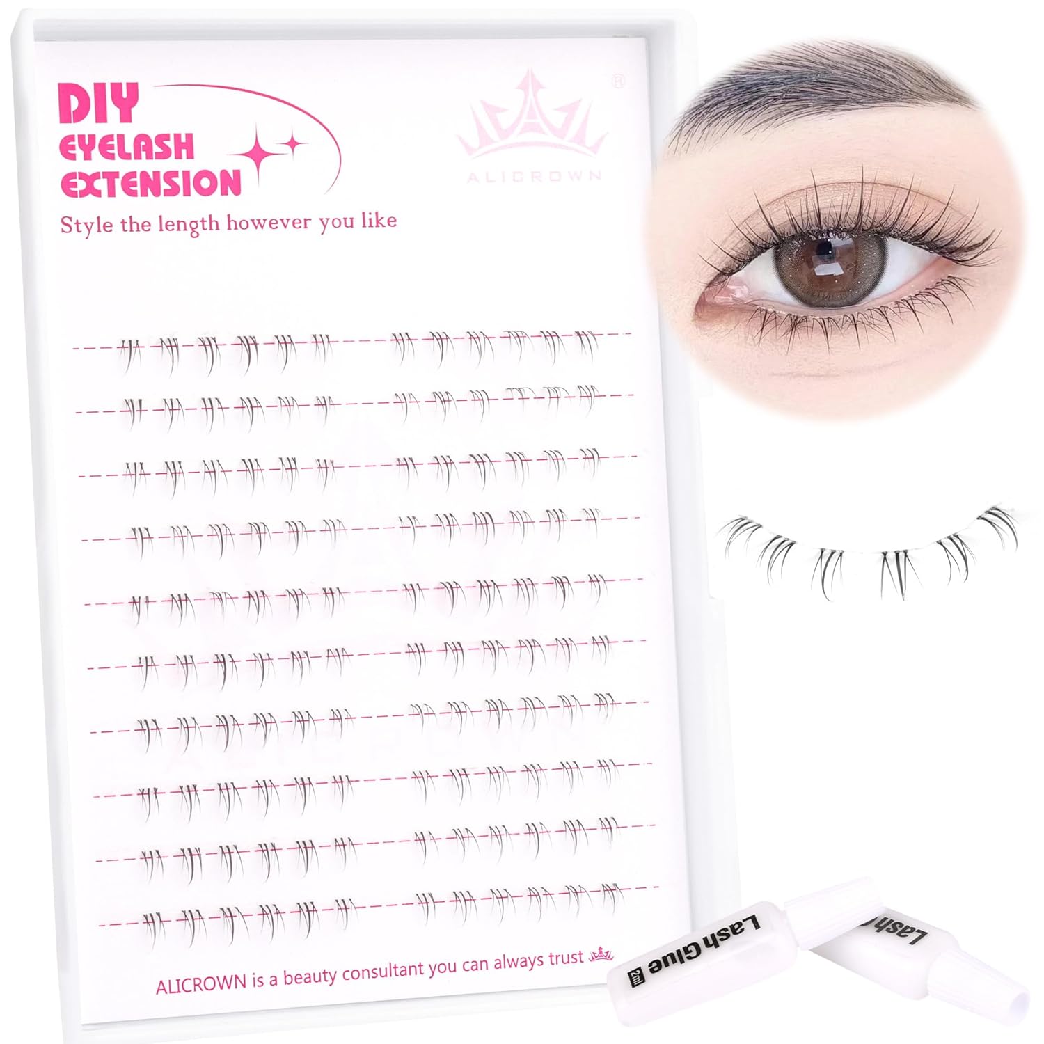 Bottom Lashes Cluster Lash Extension Kit Individual Lashes Natural Look Lower Lash Clusters Eyelash 