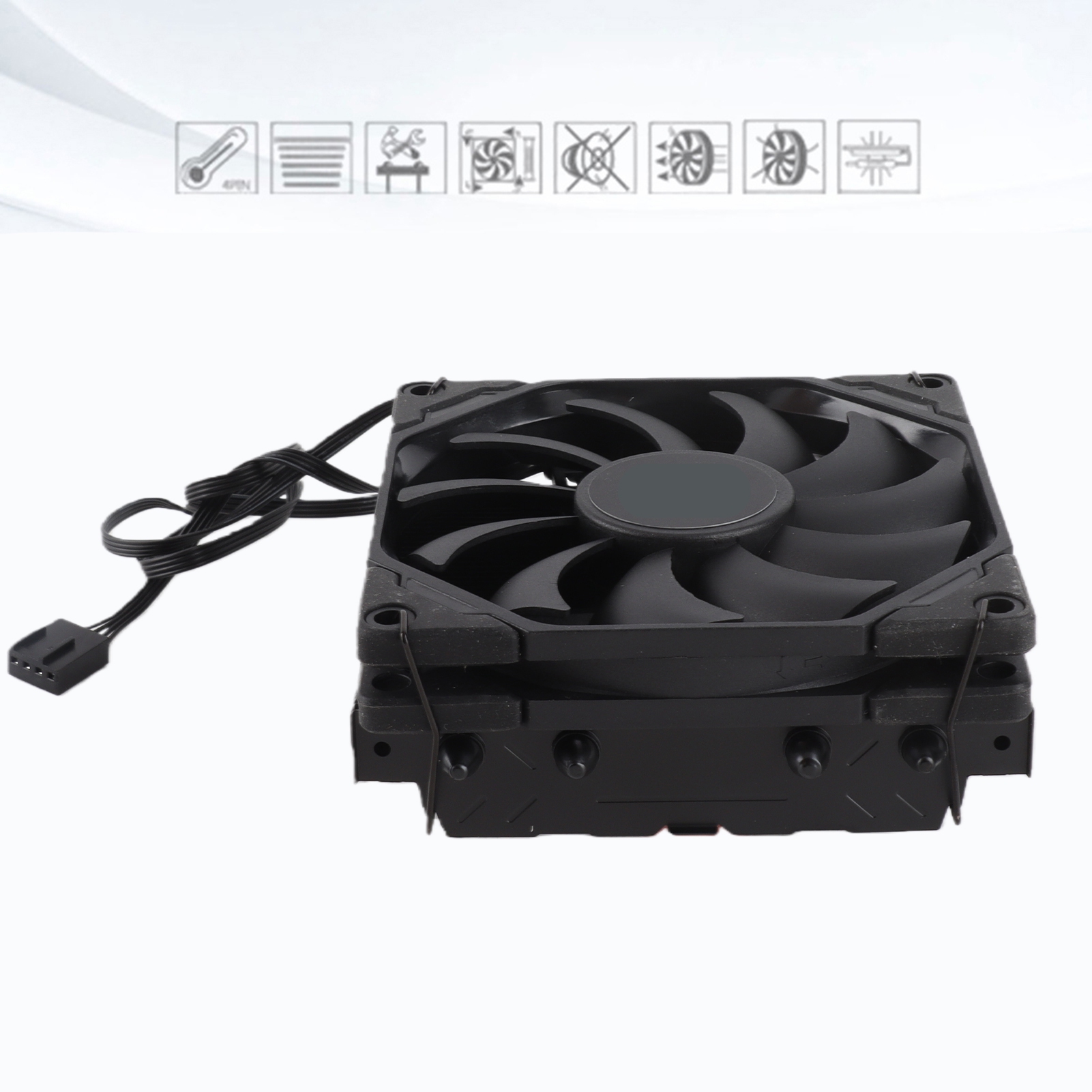 Garosa Quạt CPU Vòng bi thủy lực Tản nhiệt nhanh Bộ tản nhiệt im lặng 12V Khả năng tương thích tốt Ổn nhiệt với đầu nối 4PIN cho máy tính để bàn hoặc máy tính xách tay Giá 682,000 Đồng*Miễn phí vận chuyển