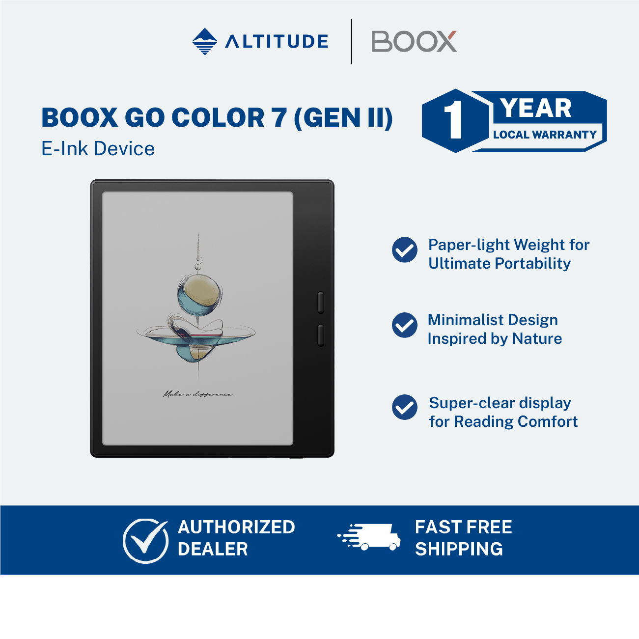 BOOX Go Color 7 (Gen II) E-ink Device Tablet Presyo 21,399 Piso*Libreng Shipping