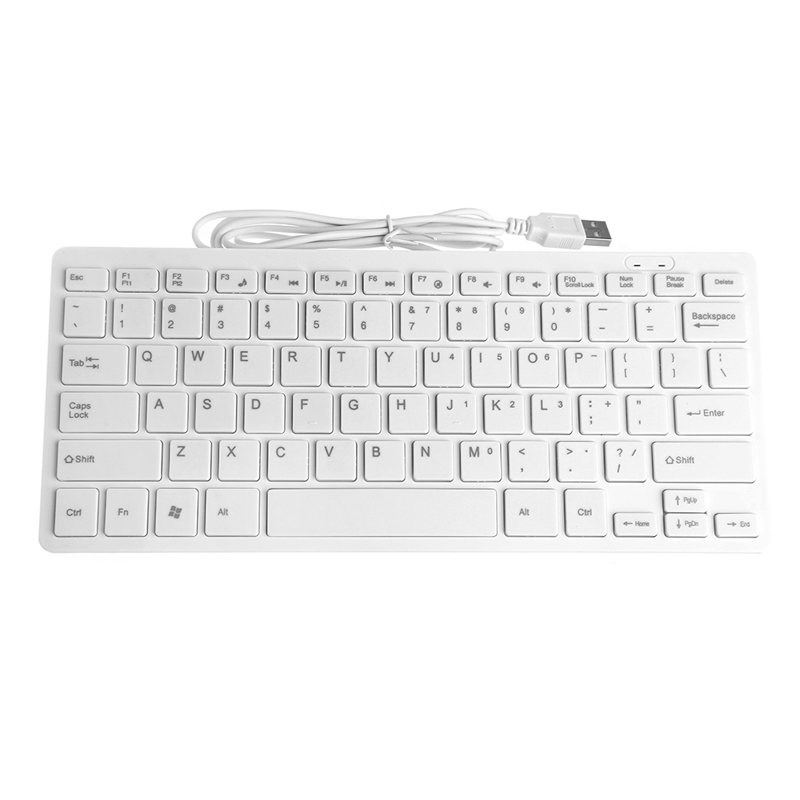 [iejin] Mini Slim Multimedia USB przewodowa klawiatura zewnętrzna do notebooka Laptop komputer stancjonarny H052 - 2