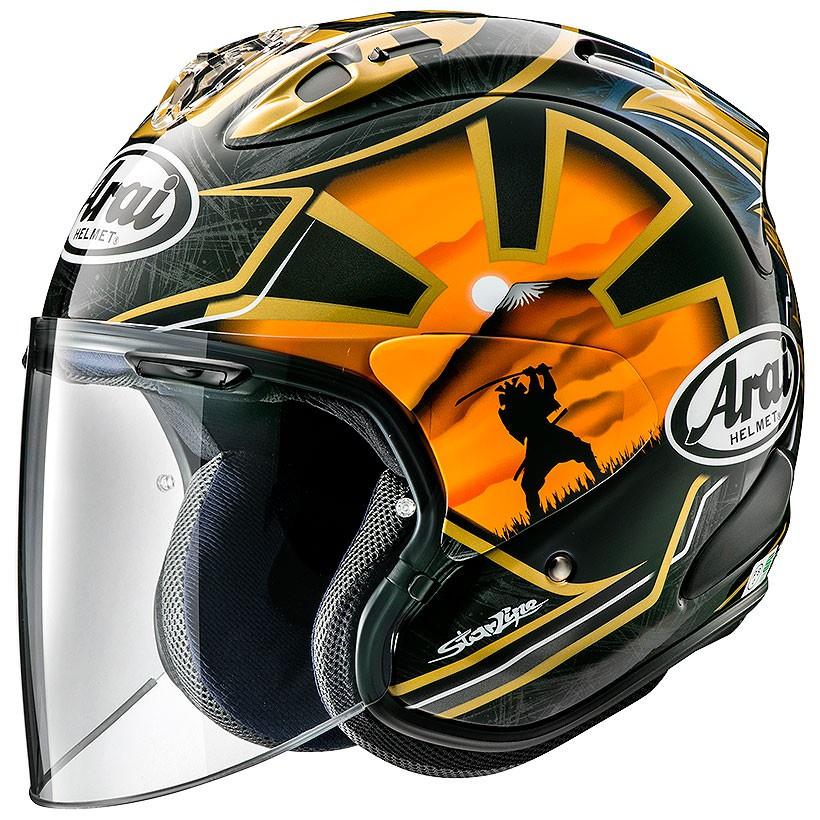 Arai VZ Ram Pedrosa Samurai Spirit Gold | Helm Half Face Harga 9,800,000 rupiah*Gratis Ongkir
