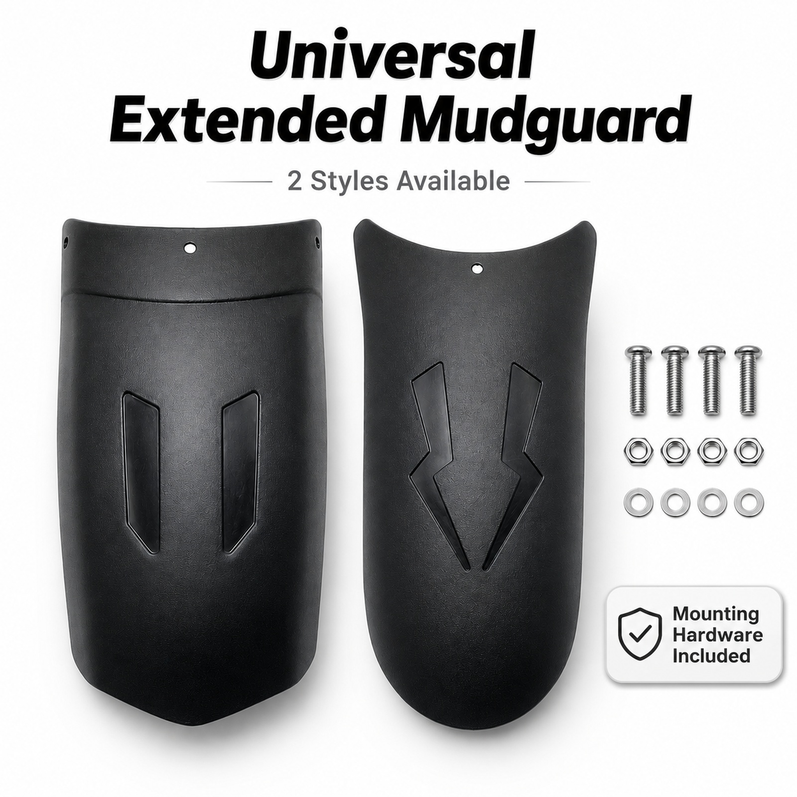 Extended Front and Rear Fenders for Electric Motorcycles, Universal Rear Wheel Extended Mudguards Giá 85,263 Đồng*Miễn phí vận chuyển
