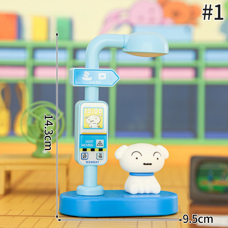 Creative Crayon Shin-Chan Voice Wake-Up Night Light Desktop Decoration Voice Control USB Rechargeable Mood Lamp
