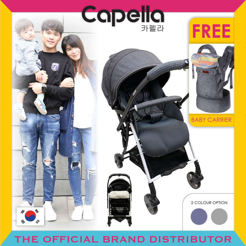 Capella® S206-19-DG / S206-19-NV Wi-Lite Plus Stroller Dark Grey / Navy(Black) Singapore