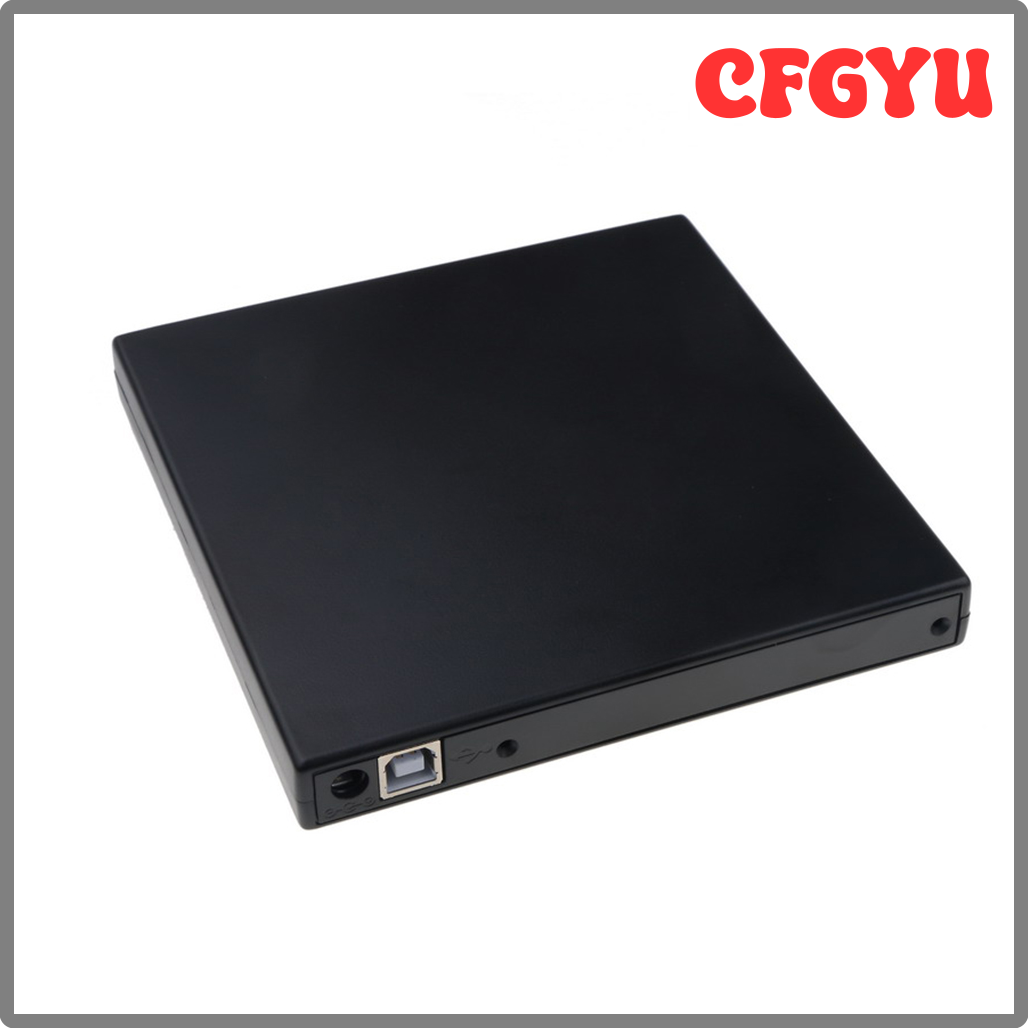 CFGYU 12.7mm USB 2.0 SATA External Drive DVD CD DVD-Rom Case Drive Box for Laptop Notebook Computer DWEVG