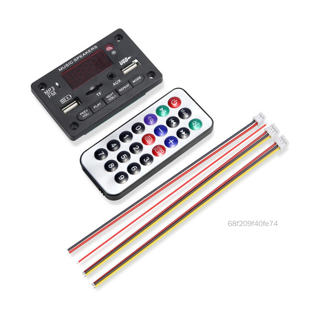 Kebidumei Bluetooth 5.0 MP3 Bộ Giải Mã Mô Đun Giải Mã 5V 12V Máy Nghe Nhạc MP3 WMA WAV Thẻ TF USB FM Từ Xa Mô-đun TY-VN Giá 155,000 Đồng*Miễn phí vận chuyển