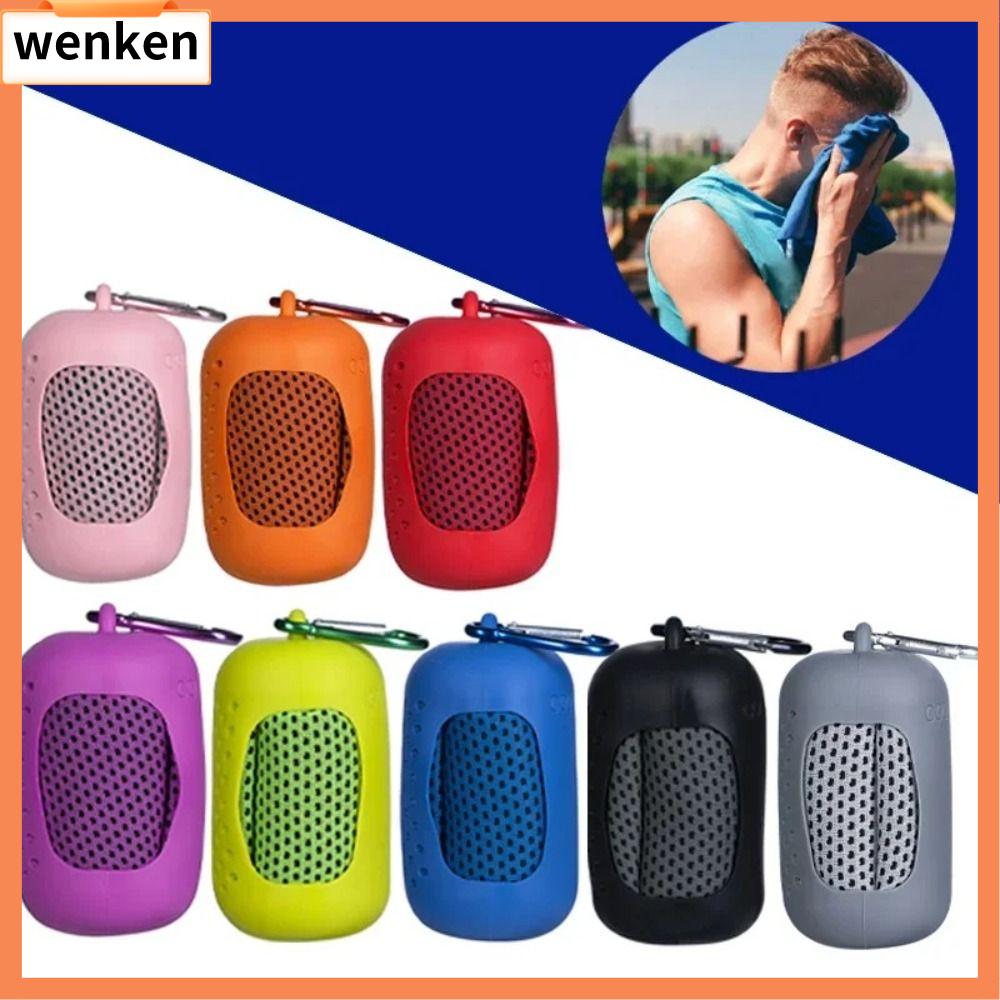 WENKEN Silica gel Khăn mát tập thể dục nhanh khô Mini Vi sợi Khăn khô nhanh Chất lượng cao Khăn túi silicon Thể thao