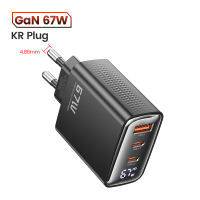 Toocki Đầu Sạc màn hình hiển thị kỹ thuật số USB + Type-C 67W Đầu sạc điện thoại di động PD + Đầu sạc USB cho máy tính xách tay Xiaomi 13 cái